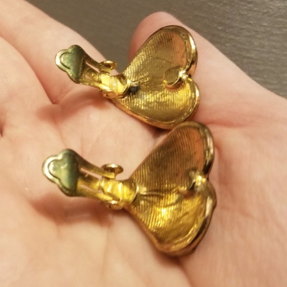 Cute vtg black & white heart jewelry set - Picture 4 of 4